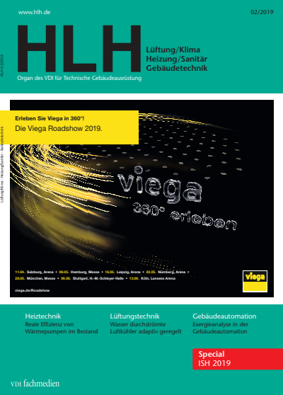 Cover der Ausgabe: HLH Jahrgang 70 (2019), Heft 02
