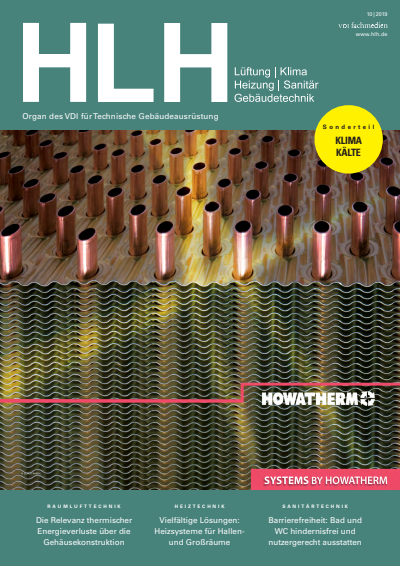Cover der Ausgabe: HLH Jahrgang 70 (2019), Heft 10