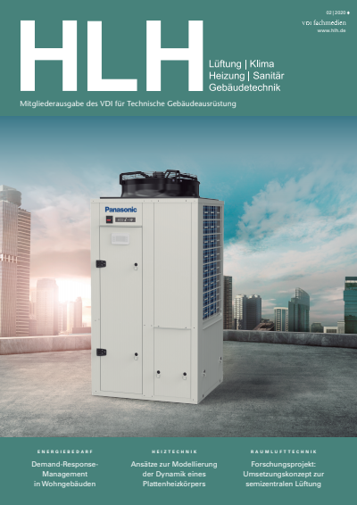 Cover der Ausgabe: HLH Jahrgang 71 (2020), Heft 02