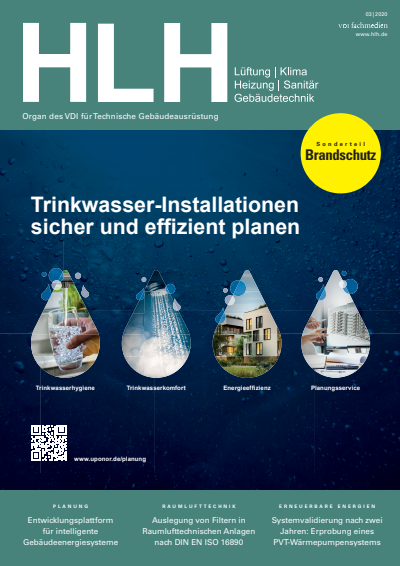 Cover der Ausgabe: HLH Jahrgang 71 (2020), Heft 03