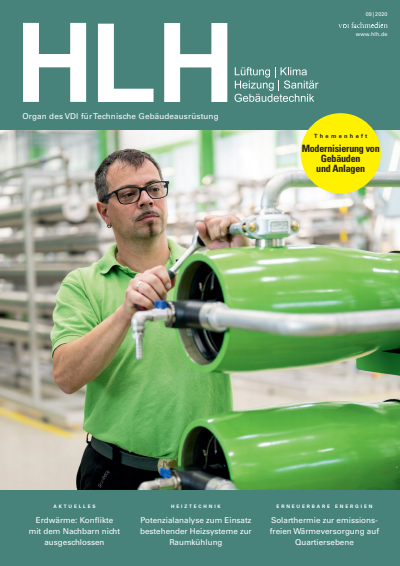 Cover der Ausgabe: HLH Jahrgang 71 (2020), Heft 09