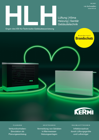 Cover der Ausgabe: HLH Jahrgang 72 (2021), Heft 04