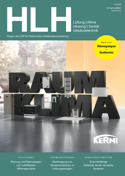 Cover der Ausgabe: HLH Jahrgang 73 (2022), Heft 03