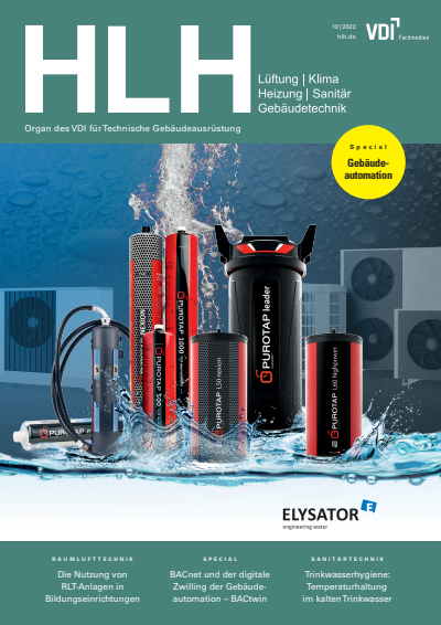 Cover der Ausgabe: HLH Jahrgang 73 (2022), Heft 10