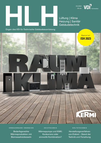 Cover der Ausgabe: HLH Jahrgang 74 (2023), Heft 03