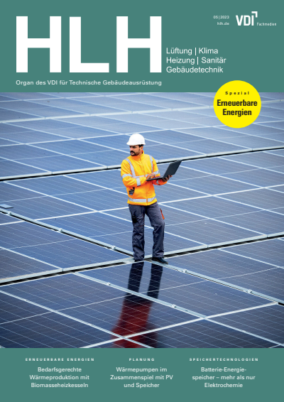 Cover der Ausgabe: HLH Jahrgang 74 (2023), Heft 05