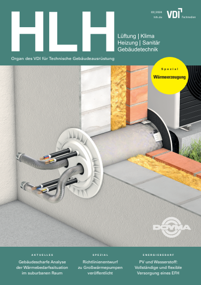 Cover der Ausgabe: HLH Jahrgang 75 (2024), Heft 03