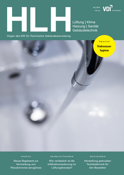 Cover der Ausgabe: HLH Jahrgang 75 (2024), Heft 04