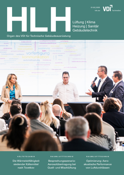 Cover der Ausgabe: HLH Jahrgang 76 (2025), Heft 01-02