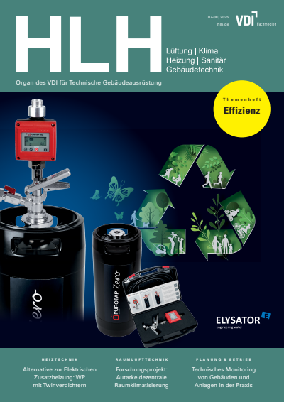 Cover der Ausgabe: HLH Jahrgang 76 (2025), Heft 07-08