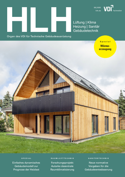 Cover der Ausgabe: HLH Jahrgang 76 (2025), Heft 09