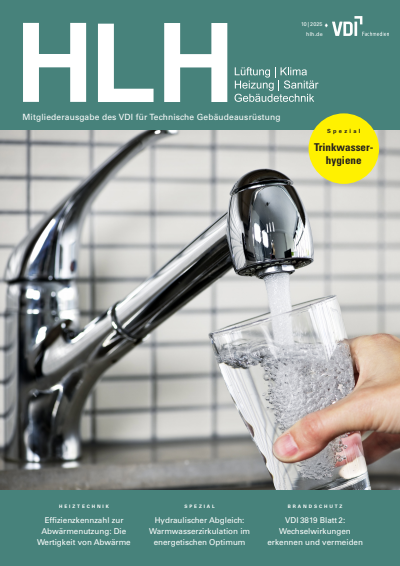 Cover der Ausgabe: HLH Jahrgang 76 (2025), Heft 10