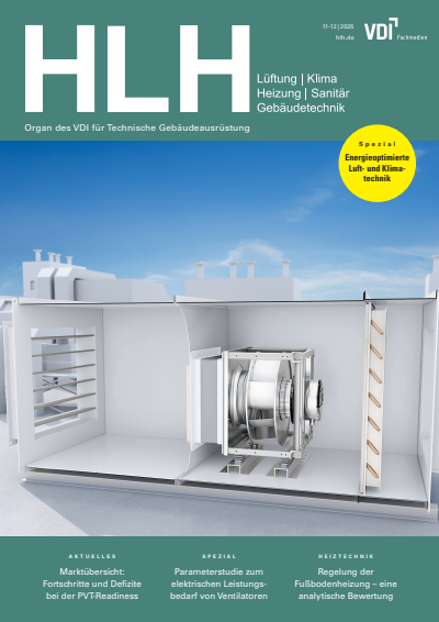 Cover der Ausgabe: HLH Jahrgang 76 (2025), Heft 11-12