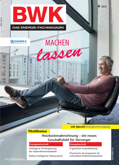 Cover der Ausgabe: BWK ENERGIE. Jahrgang 71 (2019), Heft 04