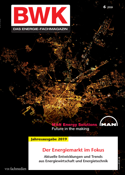 Cover der Ausgabe: BWK ENERGIE. Jahrgang 71 (2019), Heft 06
