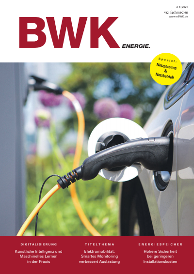 Cover der Ausgabe: BWK ENERGIE. Jahrgang 73 (2021), Heft 3-4