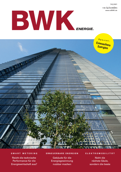 Cover der Ausgabe: BWK ENERGIE. Jahrgang 73 (2021), Heft 7-8