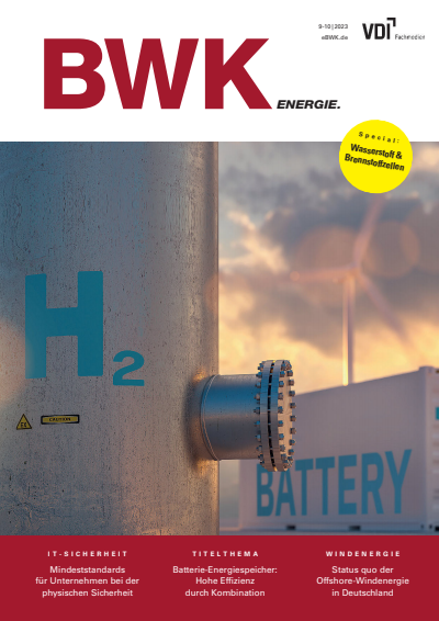 Cover der Ausgabe: BWK ENERGIE. Jahrgang 75 (2023), Heft 9-10