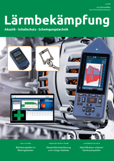 Cover der Ausgabe: Lärmbekämpfung Jahrgang 15 (2020), Heft 03
