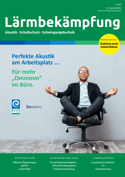 Cover der Ausgabe: Lärmbekämpfung Jahrgang 15 (2020), Heft 05