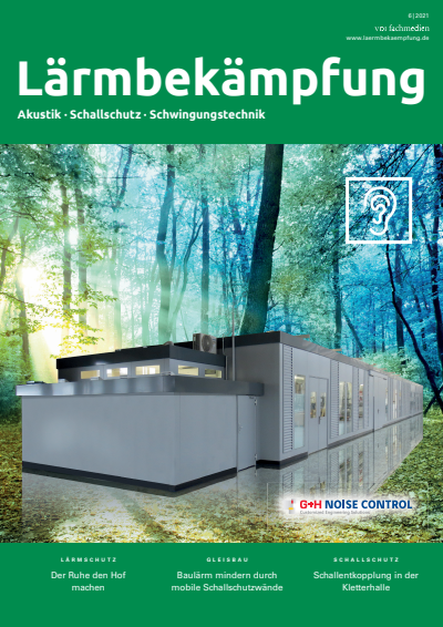 Cover der Ausgabe: Lärmbekämpfung Jahrgang 16 (2021), Heft 06