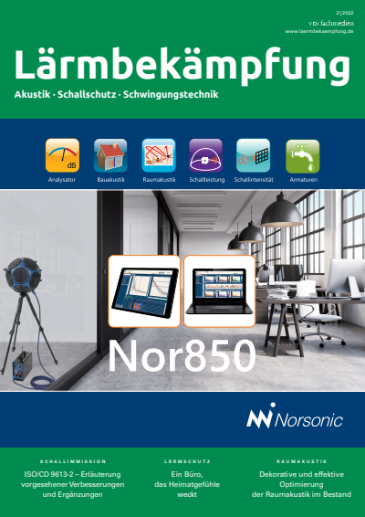 Cover der Ausgabe: Lärmbekämpfung Jahrgang 17 (2022), Heft 02