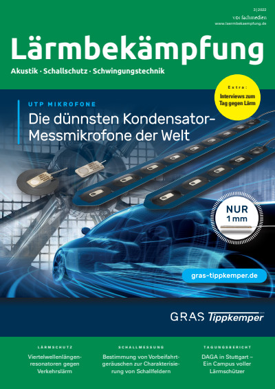 Cover der Ausgabe: Lärmbekämpfung Jahrgang 17 (2022), Heft 03