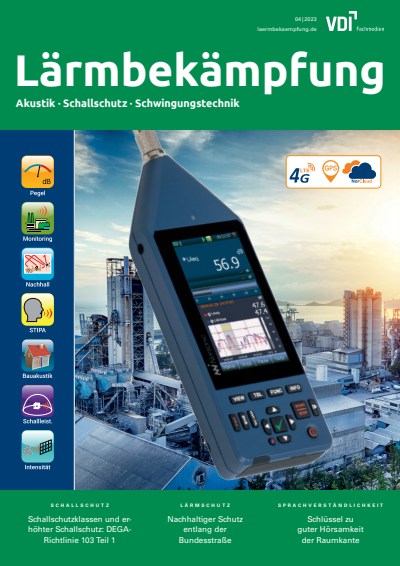 Cover der Ausgabe: Lärmbekämpfung Jahrgang 18 (2023), Heft 04