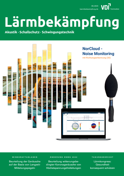 Cover der Ausgabe: Lärmbekämpfung Jahrgang 18 (2023), Heft 05