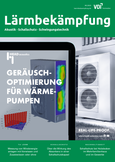 Cover der Ausgabe: Lärmbekämpfung Jahrgang 18 (2023), Heft 06