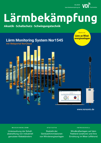 Cover der Ausgabe: Lärmbekämpfung Jahrgang 19 (2024), Heft 02