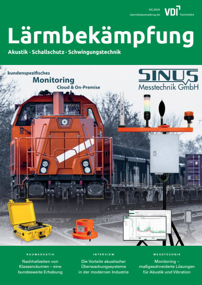 Cover der Ausgabe: Lärmbekämpfung Jahrgang 19 (2024), Heft 04