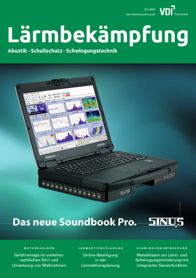 Cover der Ausgabe: Lärmbekämpfung Jahrgang 20 (2025), Heft 02