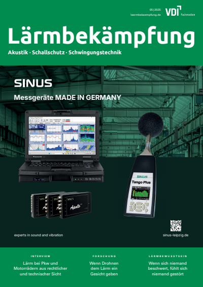 Cover der Ausgabe: Lärmbekämpfung Jahrgang 20 (2025), Heft 05