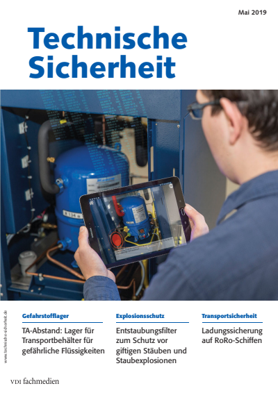 Cover der Ausgabe: Technische Sicherheit Jahrgang 9 (2019), Heft 05