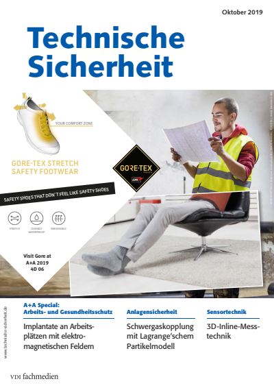 Cover der Ausgabe: Technische Sicherheit Jahrgang 9 (2019), Heft 10