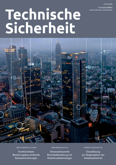 Cover der Ausgabe: Technische Sicherheit Jahrgang 10 (2020), Heft 01-02