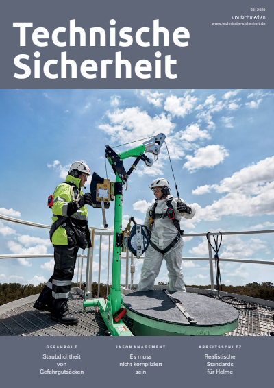 Cover der Ausgabe: Technische Sicherheit Jahrgang 10 (2020), Heft 03