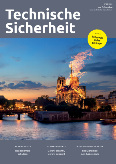 Cover der Ausgabe: Technische Sicherheit Jahrgang 10 (2020), Heft 07-08