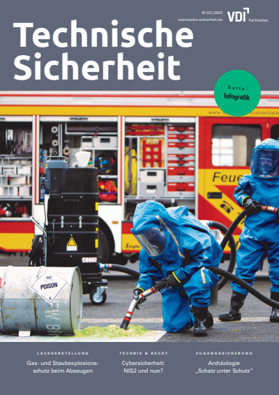 Cover der Ausgabe: Technische Sicherheit Jahrgang 15 (2025), Heft 01-02