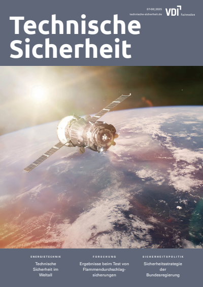 Cover der Ausgabe: Technische Sicherheit Jahrgang 15 (2025), Heft 07-08