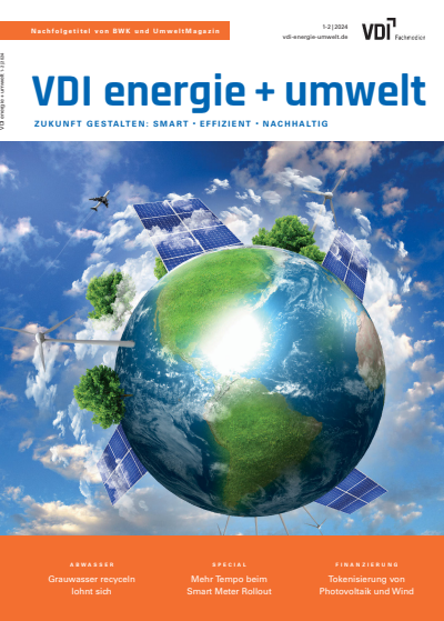 Cover der Ausgabe: VDI energie + umwelt Jahrgang 1 (2024), Heft 1-2