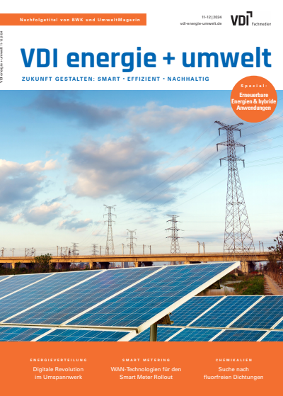 Cover der Ausgabe: VDI energie + umwelt Jahrgang 1 (2024), Heft 11-12