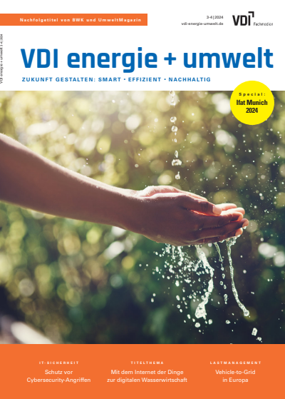 Cover der Ausgabe: VDI energie + umwelt Jahrgang 1 (2024), Heft 3-4