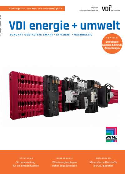 Cover der Ausgabe: VDI energie + umwelt Jahrgang 2 (2025), Heft 3-4