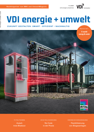 Cover der Ausgabe: VDI energie + umwelt Jahrgang 3 (2026), Heft 1-2