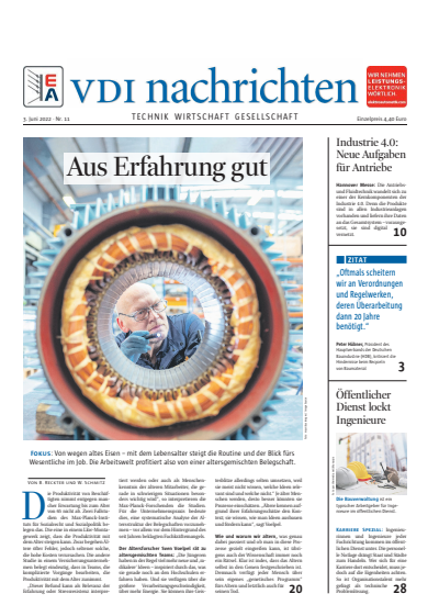 Cover of Volume: VDI nachrichten Volume 76 (2022), Edition 11