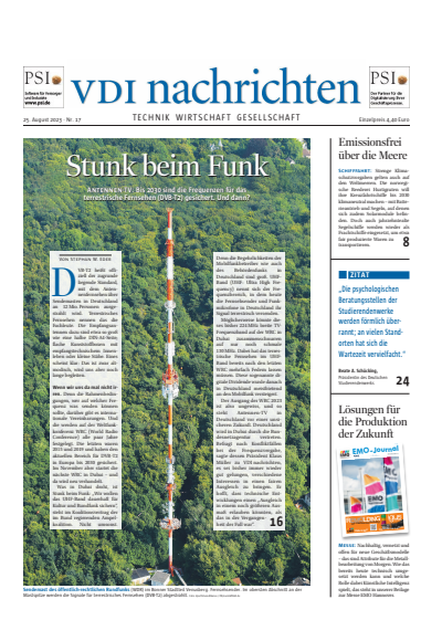 Cover of Volume: VDI nachrichten Volume 77 (2023), Edition 17