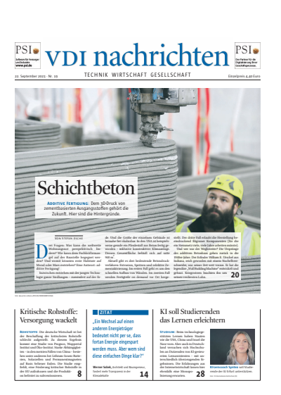 Cover of Volume: VDI nachrichten Volume 77 (2023), Edition 19