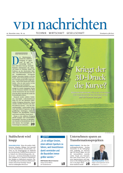 Cover of Volume: VDI nachrichten Volume 78 (2024), Edition 24